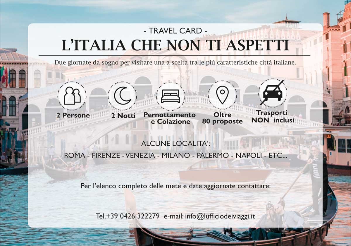 Gift card: idee regalo originali per occasioni speciali locandina gift card città d'Italia