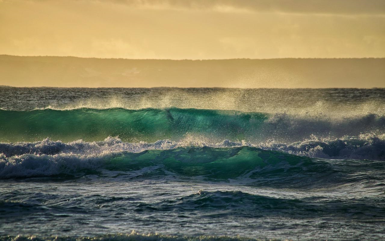 Australia. Fine del certificato verde. Vista dell'oceano in Australia.