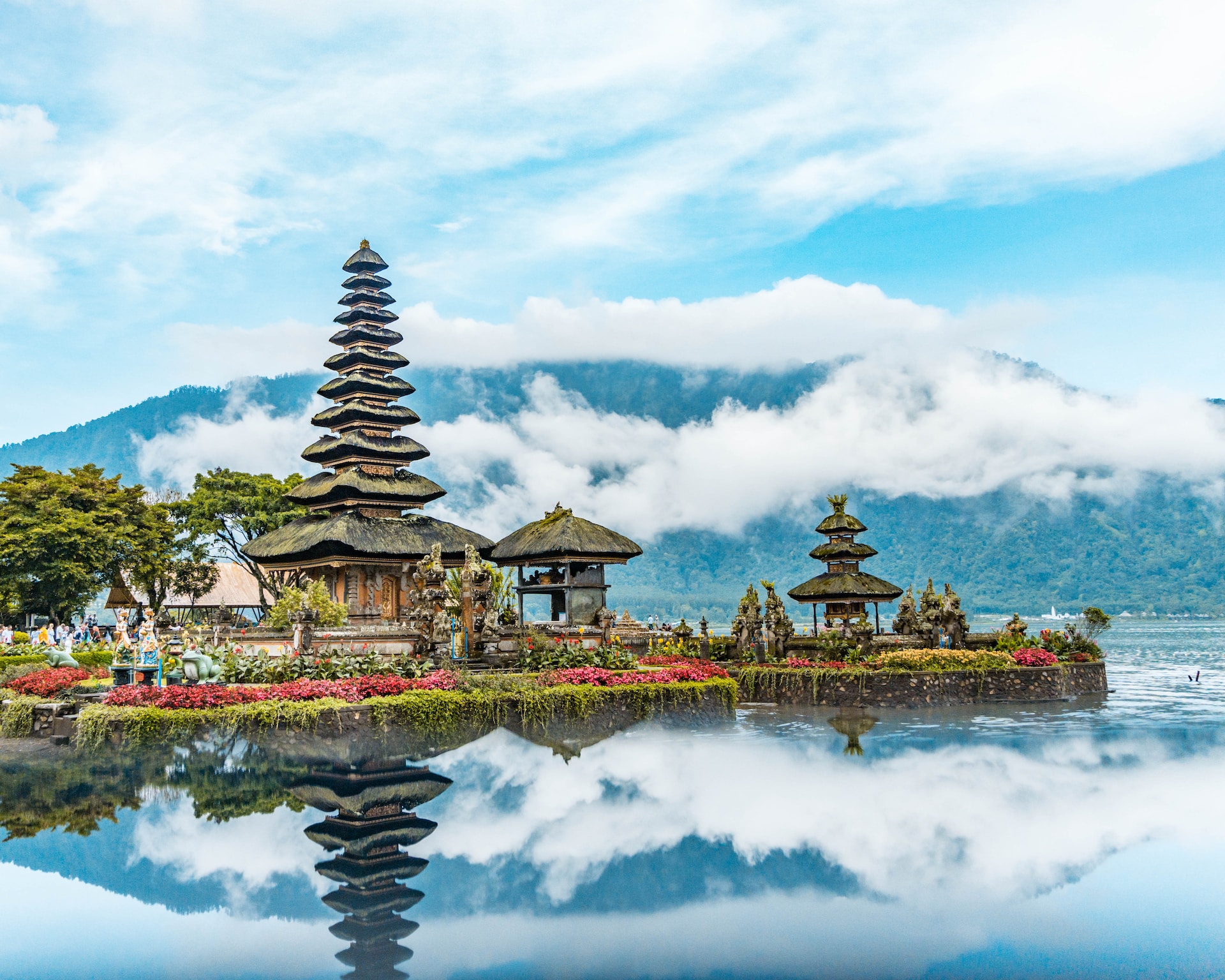 Viaggio a Bali 2023. Vista sul tempio Ulun Danu Beratan temple